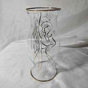 Vintage Party Lite Golden Angel Hurrican Shade.